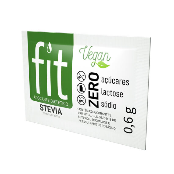 Adoçante Stevia com Sucralose 50 Sachês Fit
